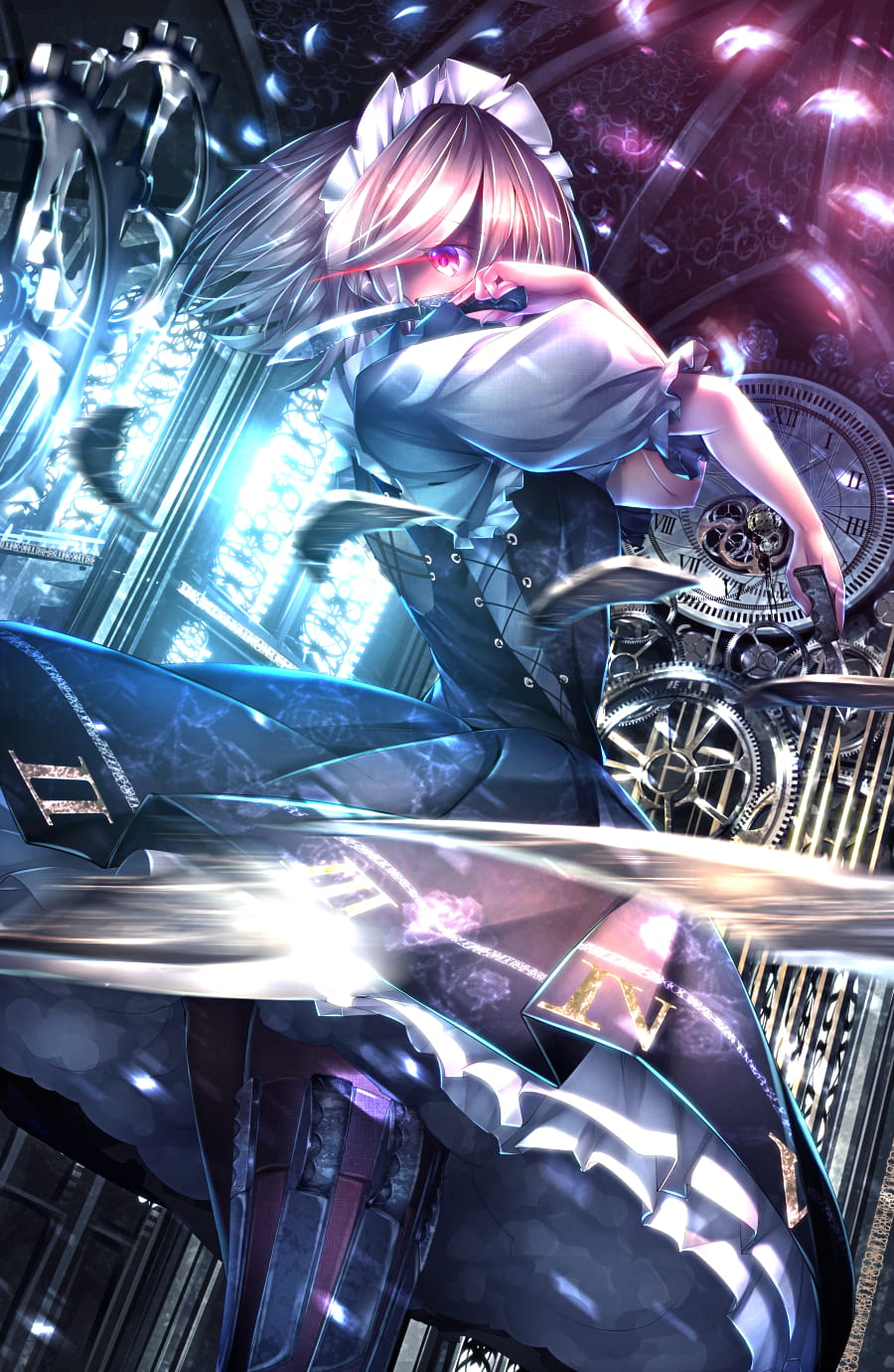 十六夜咲夜 东方project 手机壁纸美图