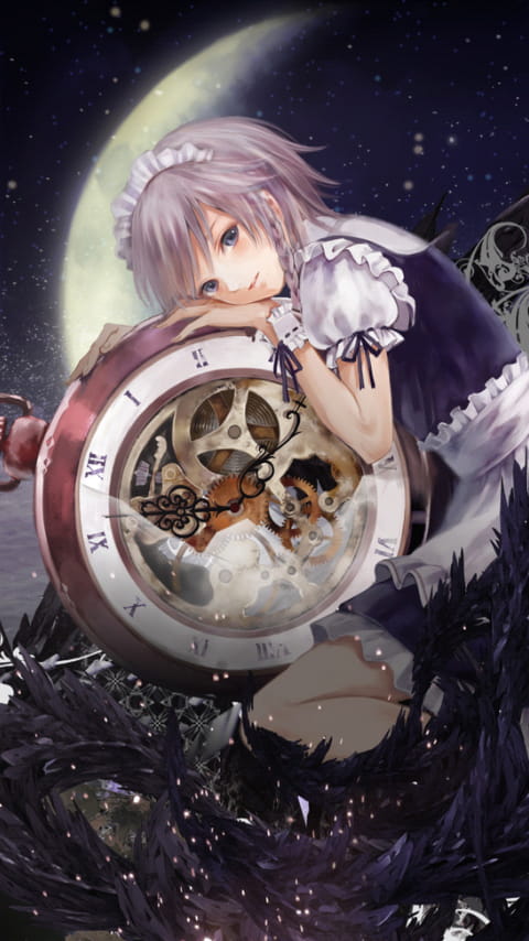 十六夜咲夜 东方project 手机壁纸美图