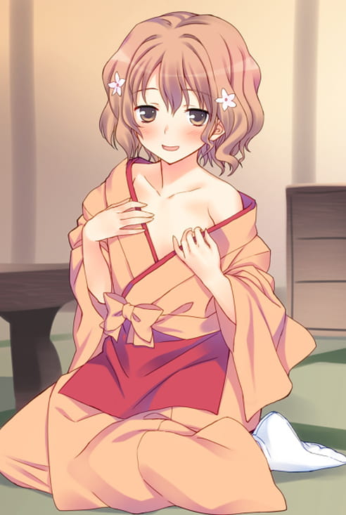 花开伊吕波 天然卷短发少女 松前绪花手机壁纸