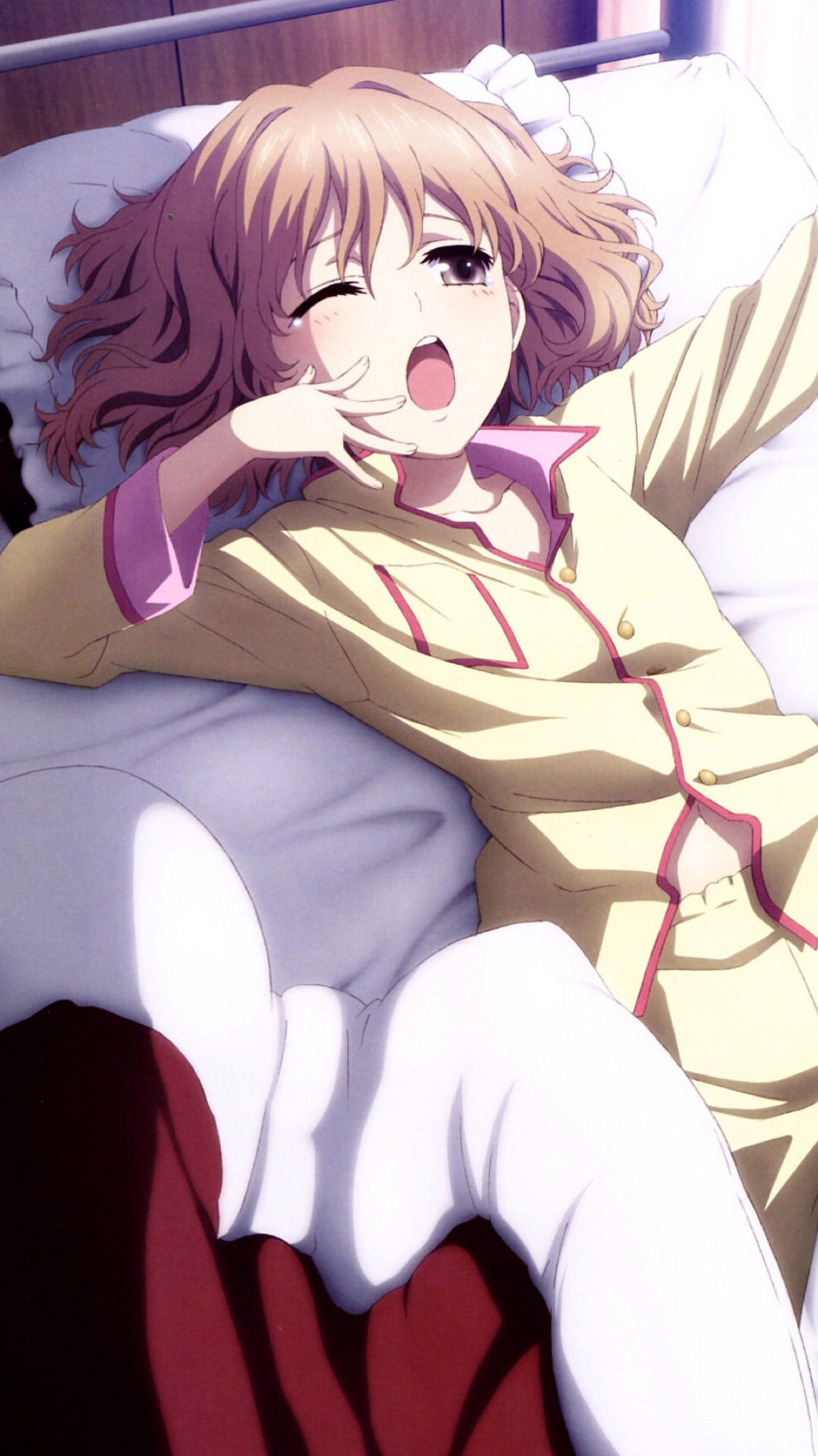 花开伊吕波 天然卷短发少女 松前绪花手机壁纸