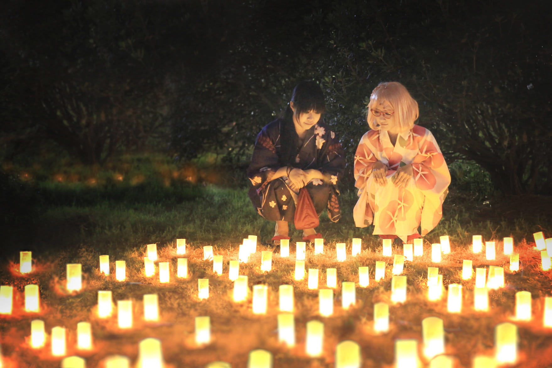 【授权】境界的彼方 栗山未来&名濑美月 和服版cos