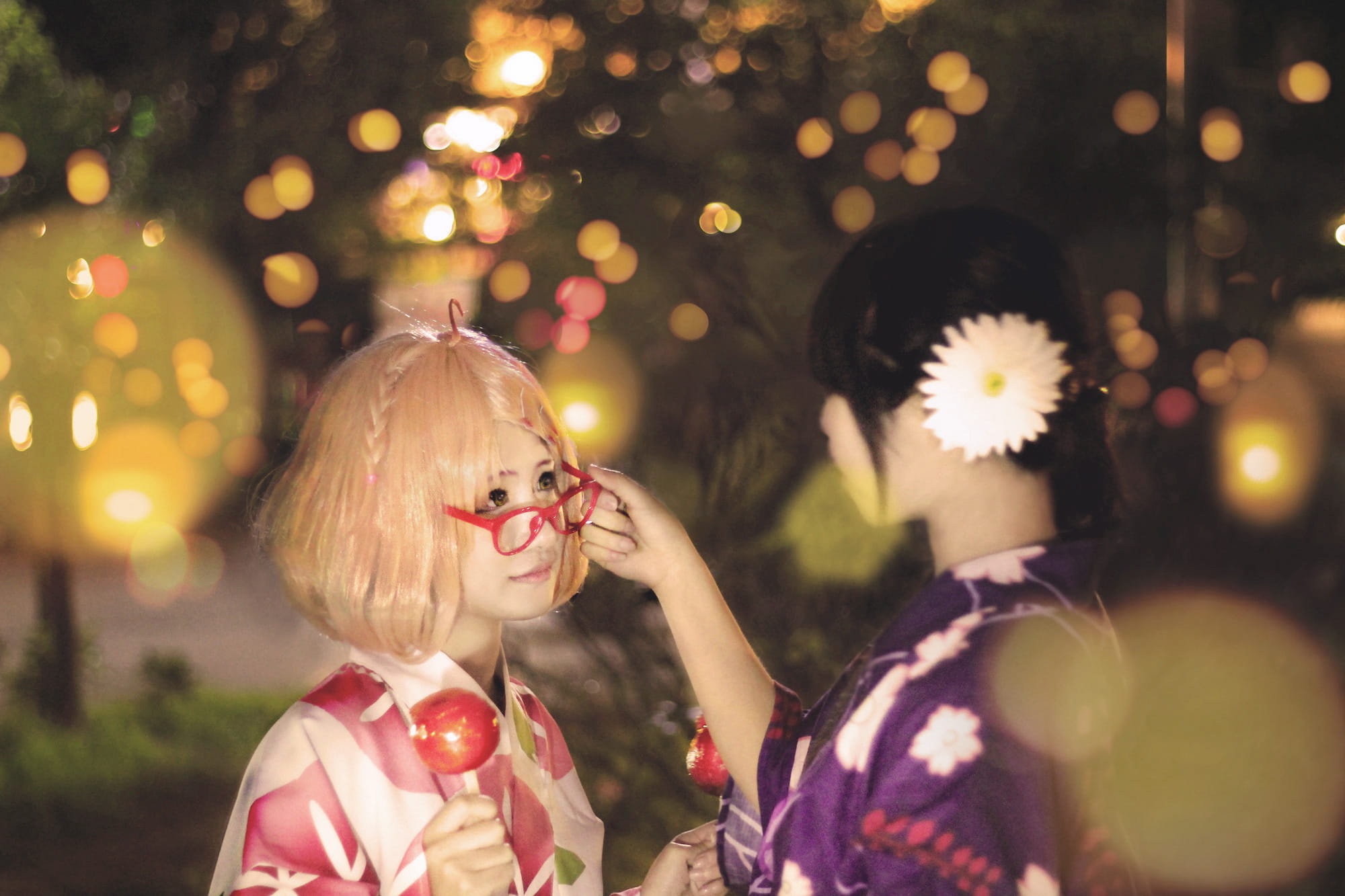 【授权】境界的彼方 栗山未来&名濑美月 和服版cos