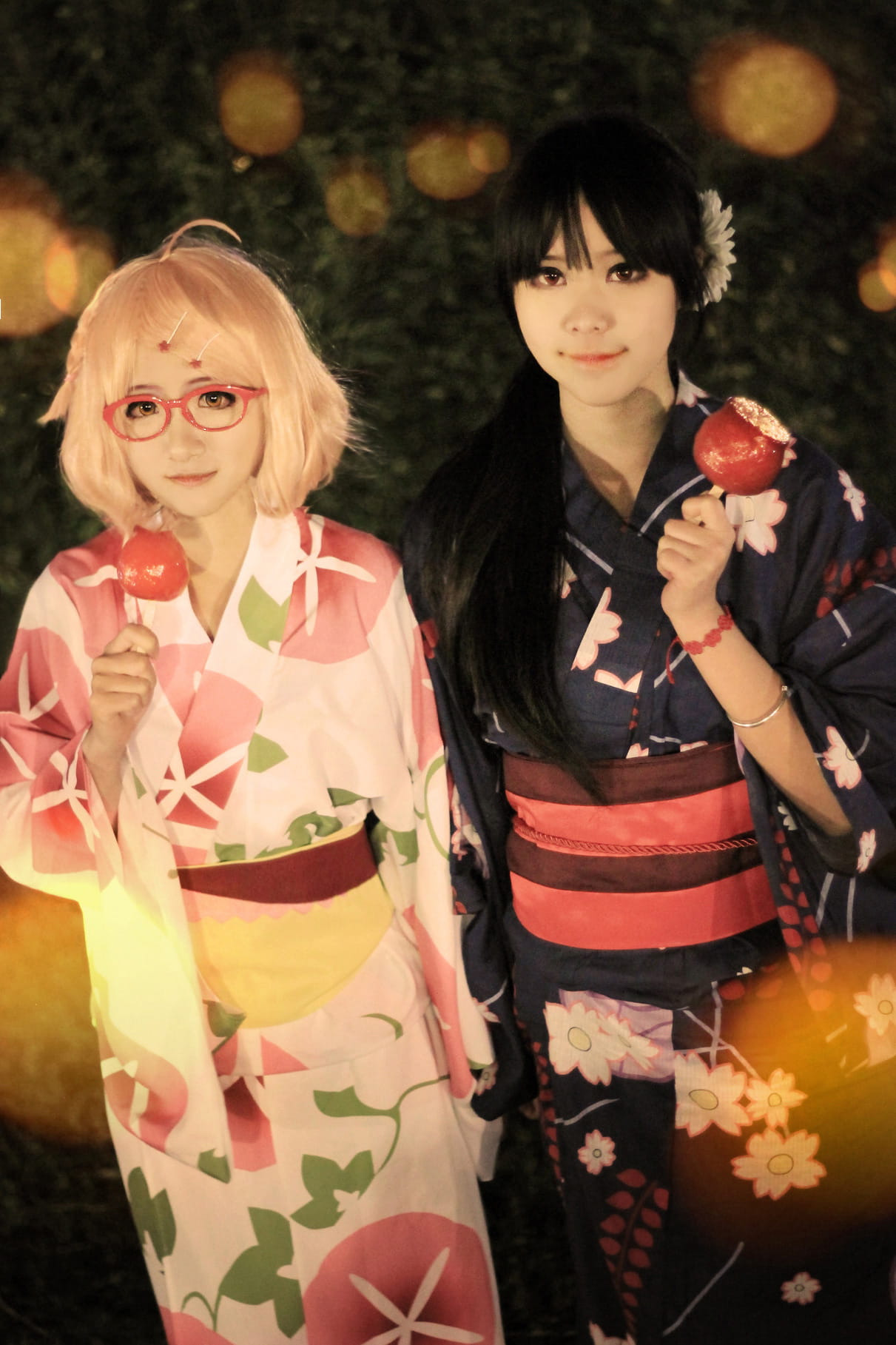 【授权】境界的彼方 栗山未来&名濑美月 和服版cos