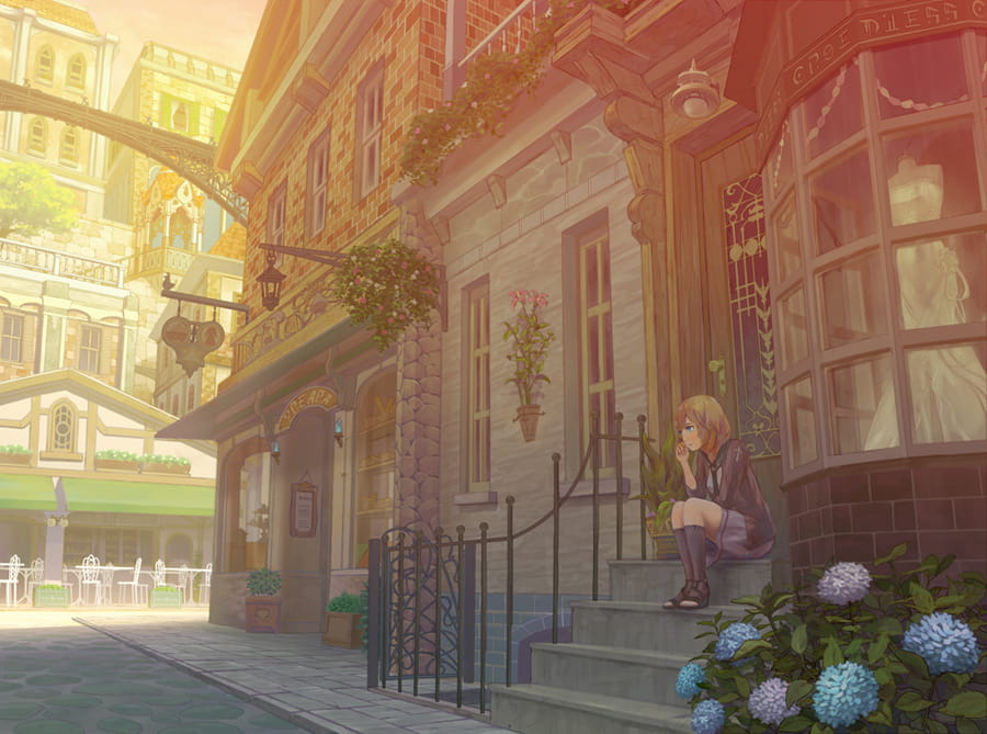 繁华落尽,洗尽铅华 动漫街道电脑壁纸特辑