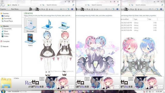 拉姆蕾姆等你回家 从零开始 win7主题