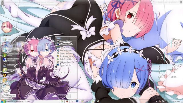 拉姆蕾姆等你回家 从零开始 win7主题