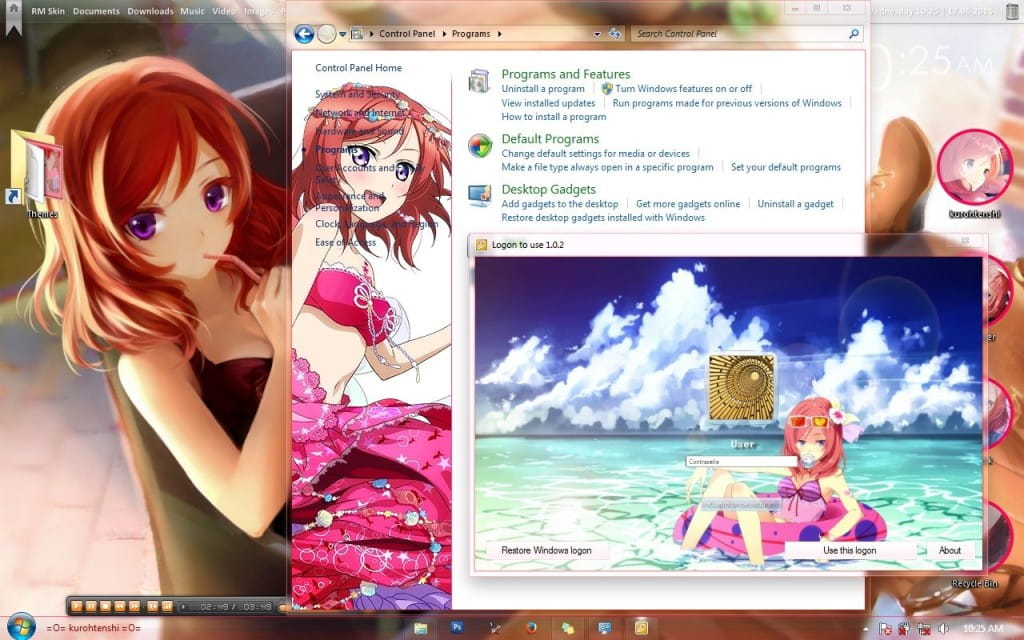 傲娇大小姐 西木野真姬 lovelive win7主题