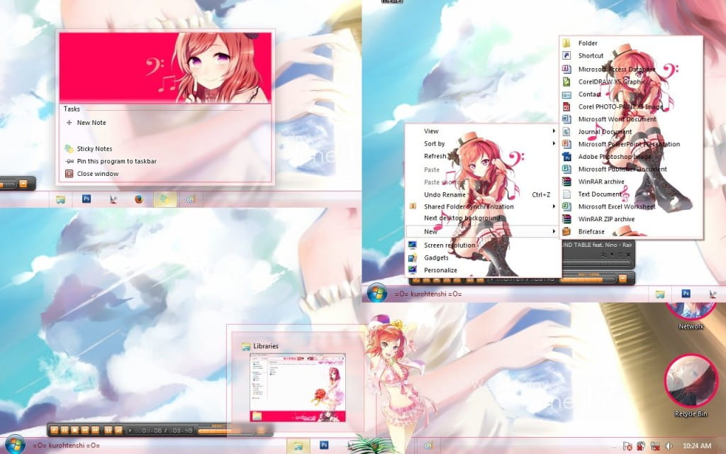 傲娇大小姐 西木野真姬 lovelive win7主题