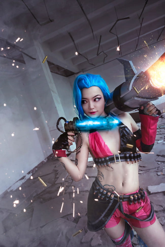 【授权】英雄联盟 暴走萝莉金克丝cos