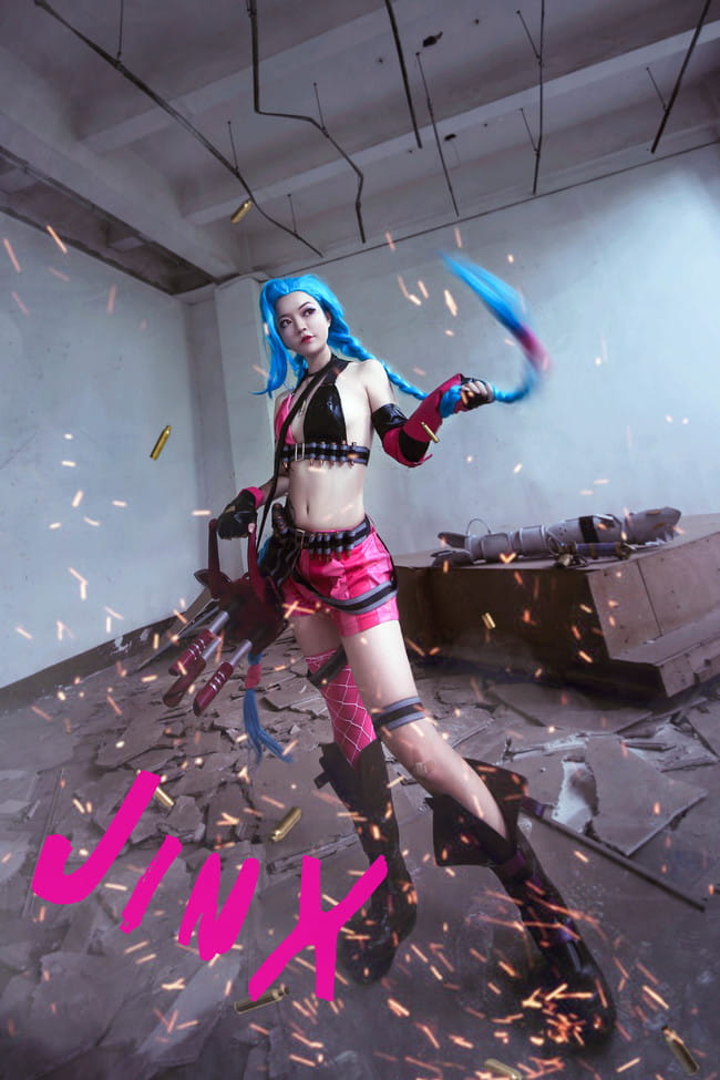 【授权】英雄联盟 暴走萝莉金克丝cos