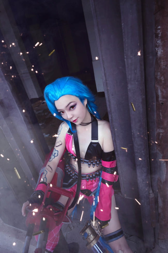 【授权】英雄联盟 暴走萝莉金克丝cos