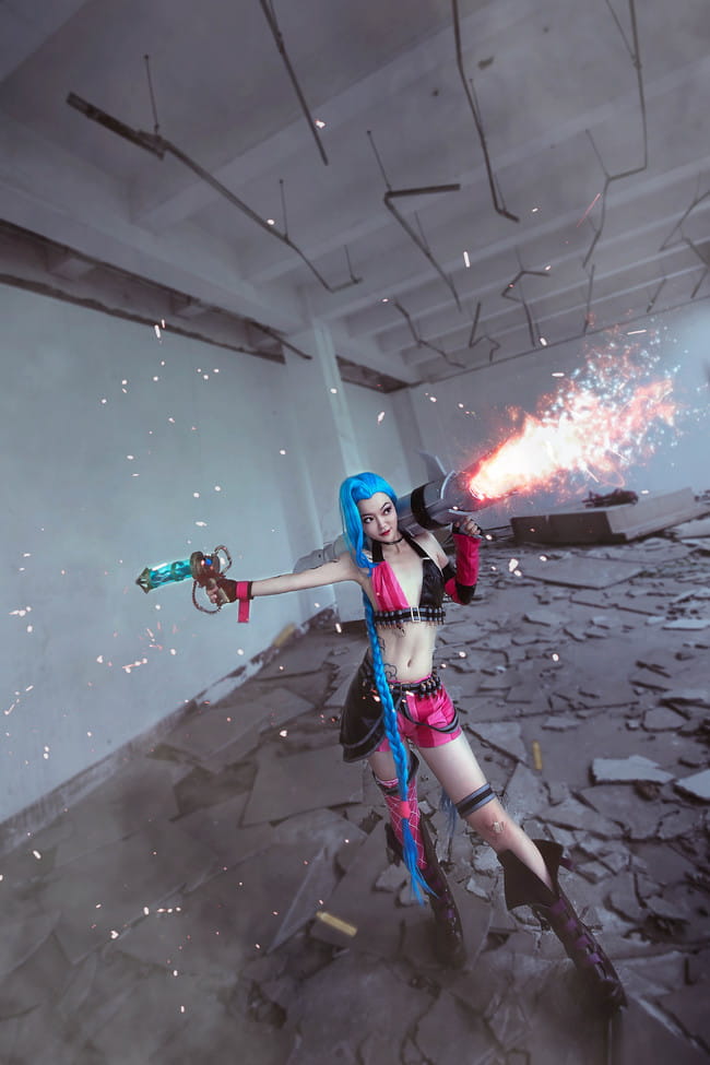 【授权】英雄联盟 暴走萝莉金克丝cos