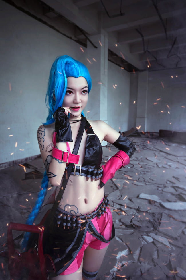 【授权】英雄联盟 暴走萝莉金克丝cos