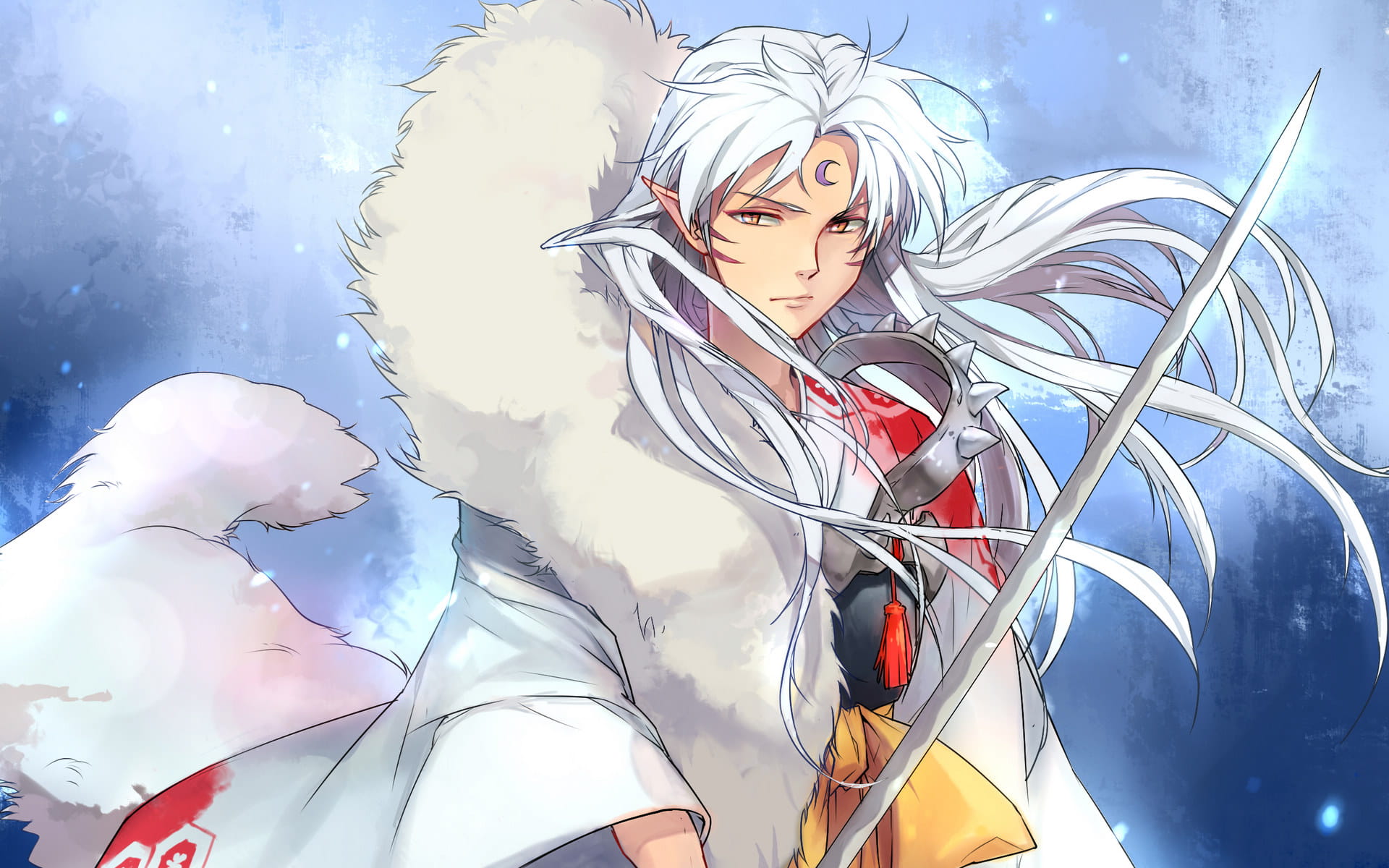 犬妖男神 杀殿 杀生丸桌面壁纸美图