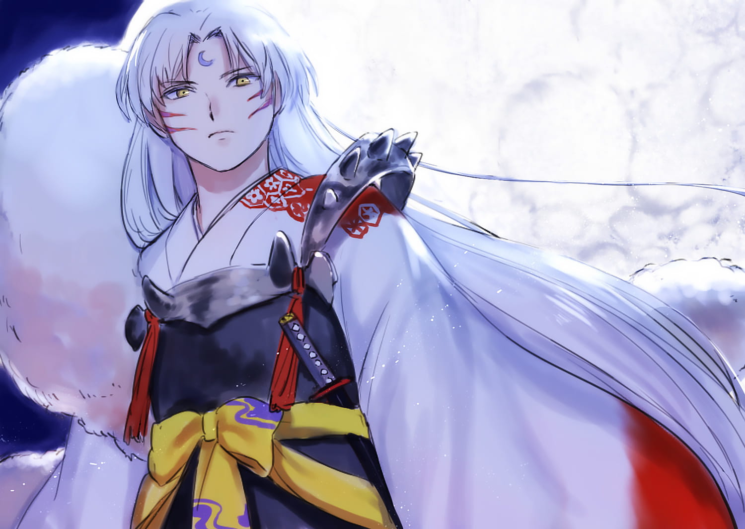 犬妖男神 杀殿 杀生丸桌面壁纸美图