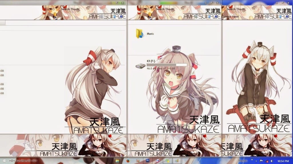 超可爱吊带舰娘 天津风 win8主题