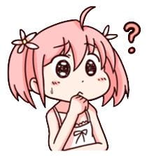 动漫表情包 可爱粉色桃皮少女