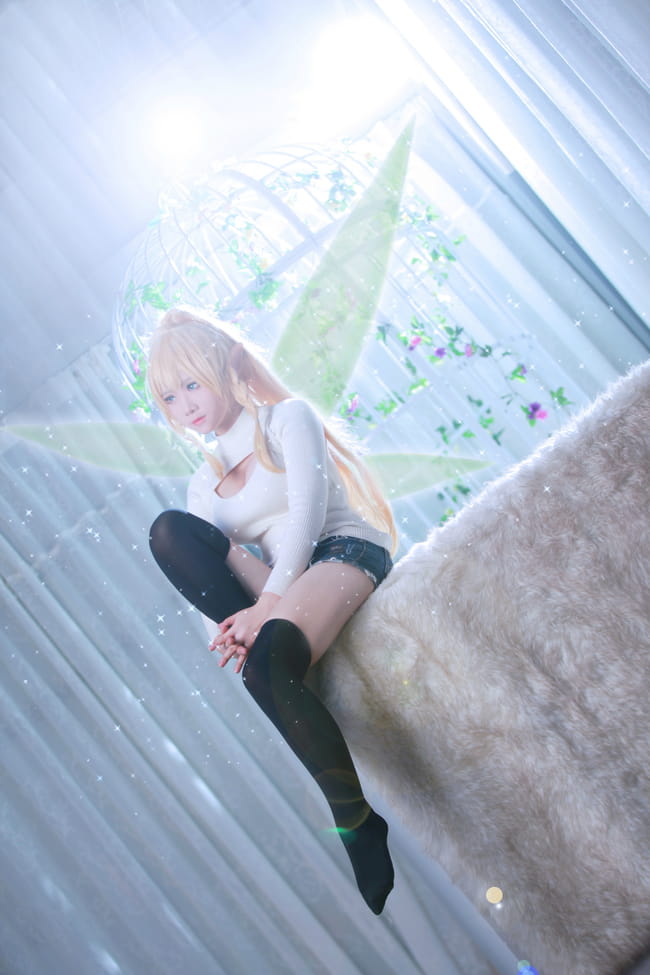 【授权】莉法/桐谷直叶 令人脸红的开胸毛衣COS