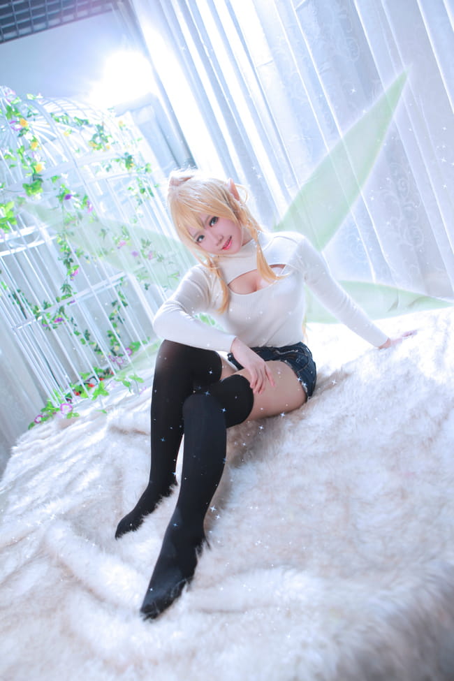 【授权】莉法/桐谷直叶 令人脸红的开胸毛衣COS