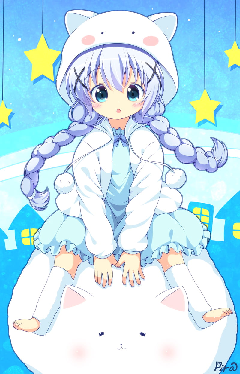 请问今天要来点兔子吗？香风智乃手机壁纸美图