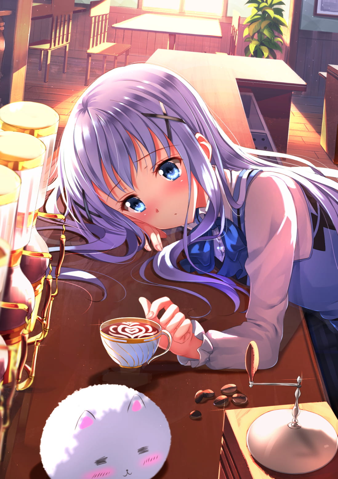 请问今天要来点兔子吗？香风智乃手机壁纸美图