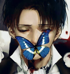 超帅男神 利威尔兵长手绘头像