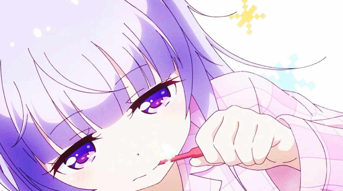 萌妹聚集 摇曳百合 桌面壁纸