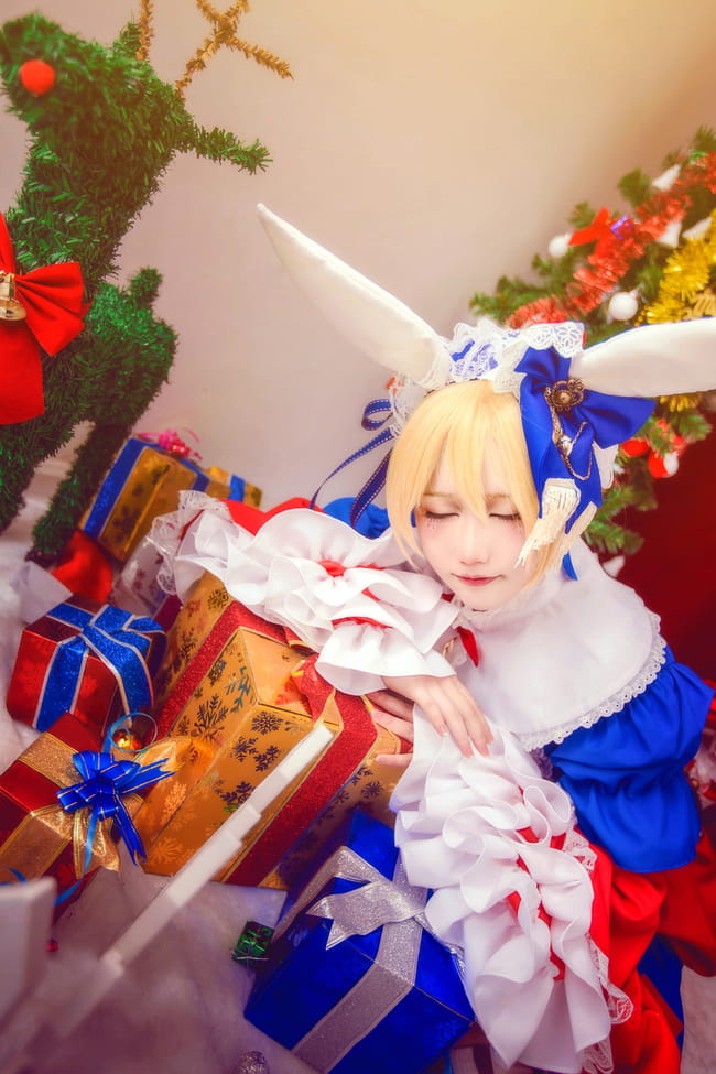 【授权】Vocaloid 镜音双子圣诞装cos