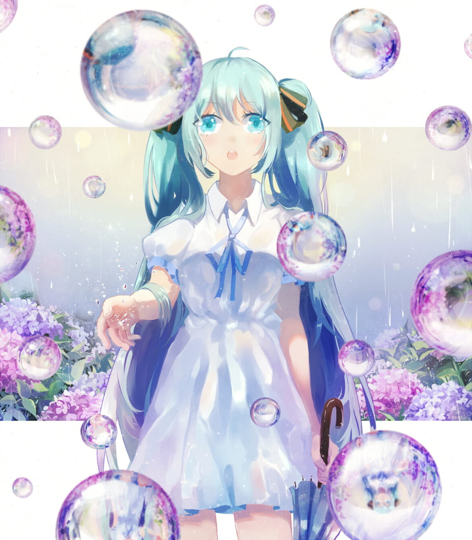 初音未来 手机壁纸 美美哒