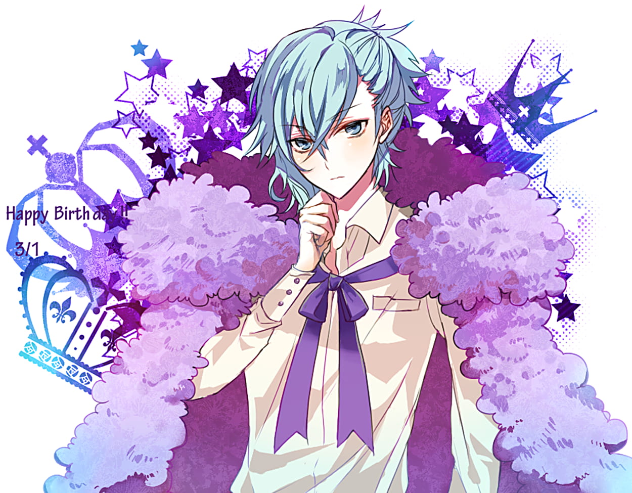 歌之王子殿下 天使之音美风蓝学长桌面壁纸