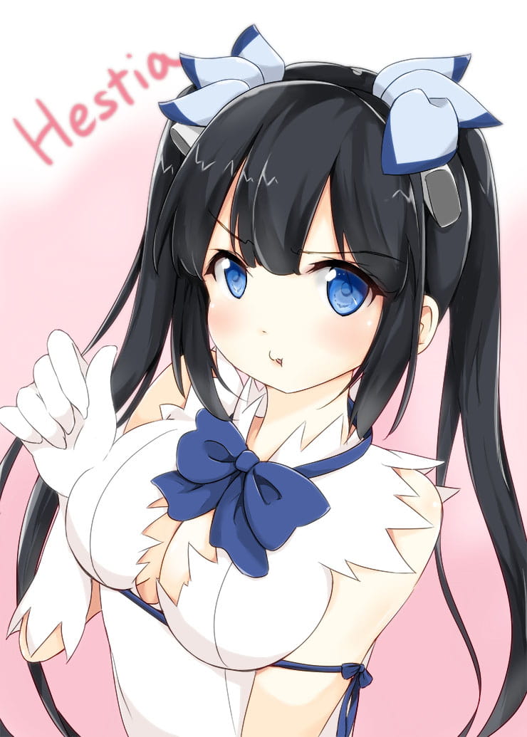 蓝白女神 赫斯提亚 在地下城寻求邂逅 win7主题