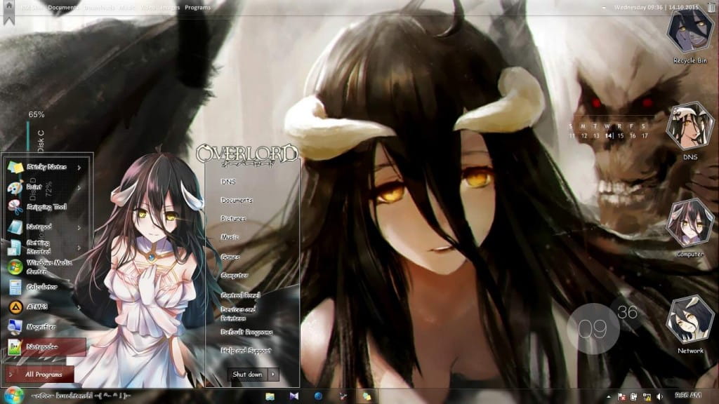 【win10主题】雅儿贝德 Albedo Overlord下载