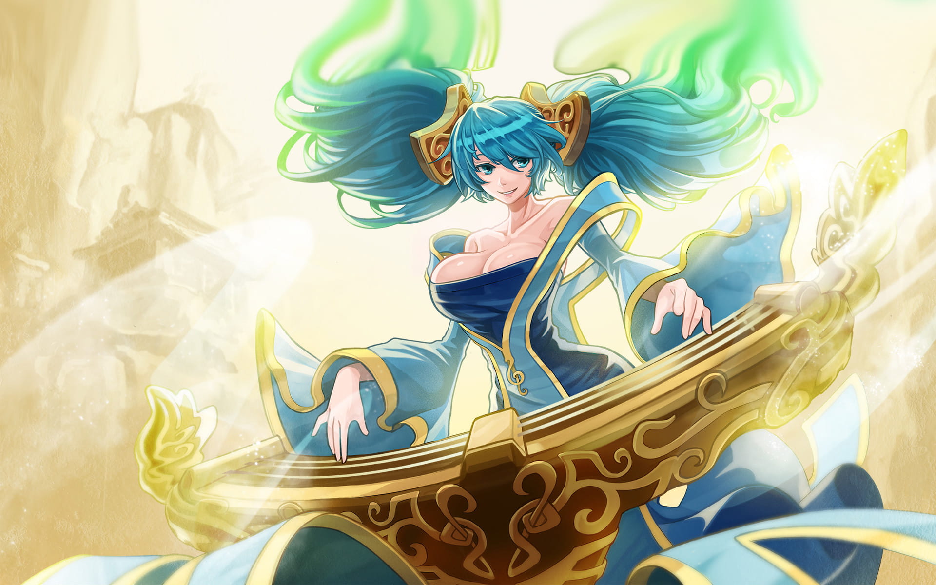 【英雄联盟】琴女娑娜 SONA精美桌面壁纸