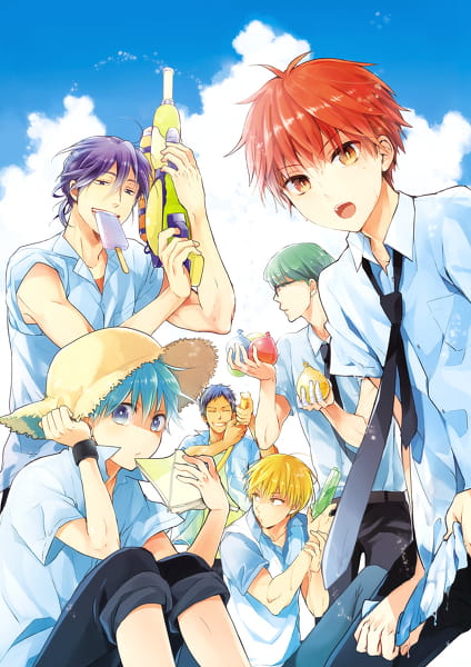 黑子篮球 奇迹的世代 同人手绘手机壁纸