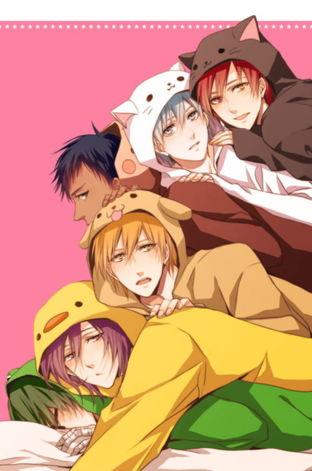 黑子篮球 奇迹的世代 同人手绘手机壁纸