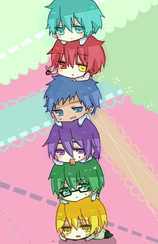 黑子篮球 奇迹的世代 同人手绘手机壁纸