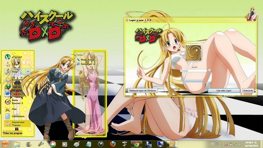 贫乳修女爱莎·阿尔杰特 恶魔高校 win7主题