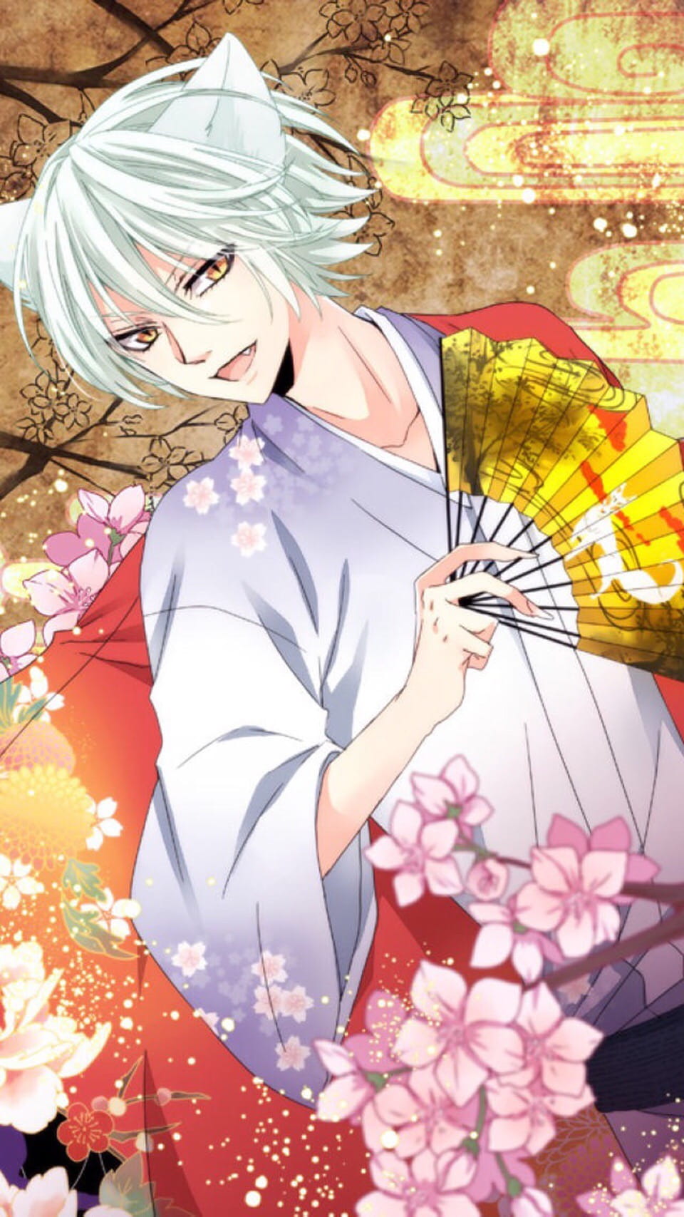 银发妖狐巴卫 元气少女缘结神 手机壁纸