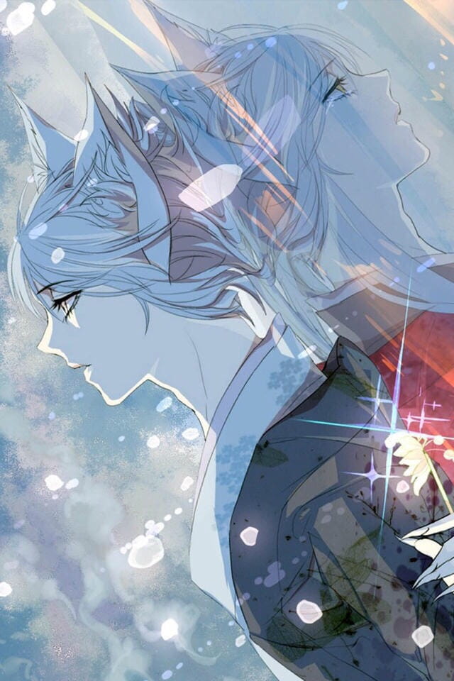 银发妖狐巴卫 元气少女缘结神 手机壁纸