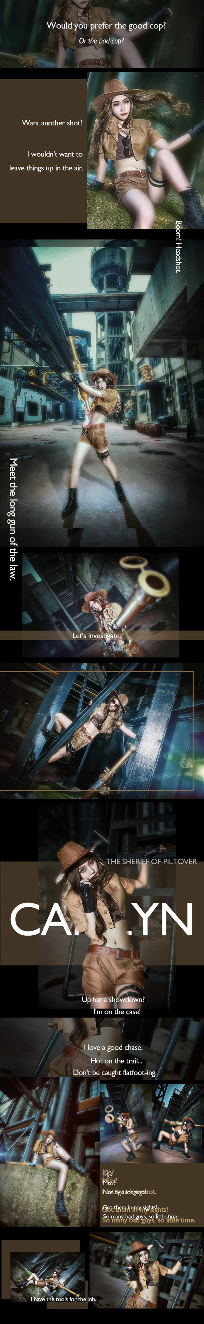 【授权】英雄联盟 凯特琳 古墓丽影皮肤COS