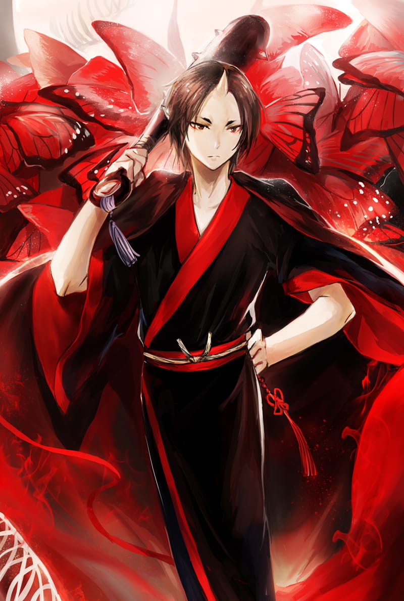 鬼灯的冷彻 同人画集手机壁纸