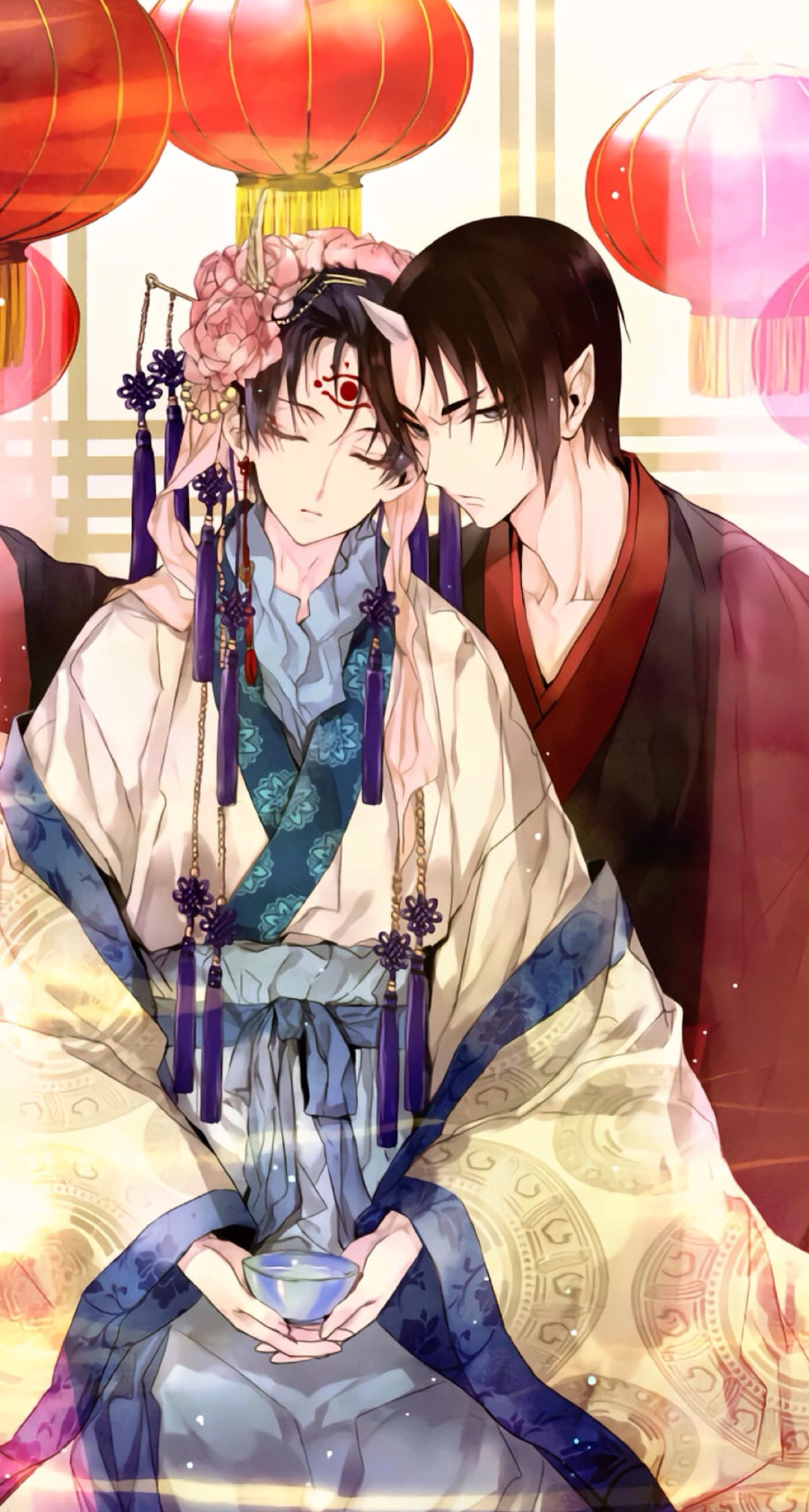 鬼灯的冷彻 同人画集手机壁纸