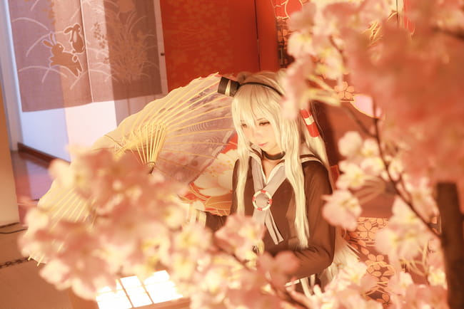 【授权】舰娘天津风COS 和连装炮君一起玩耍吧