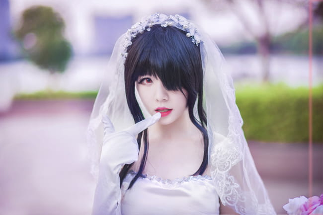 【授权】约会大作战 时崎狂三 花嫁COS