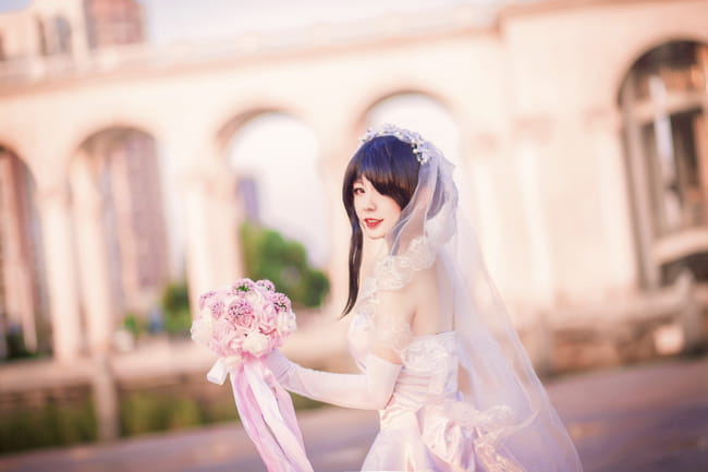 【授权】约会大作战 时崎狂三 花嫁COS