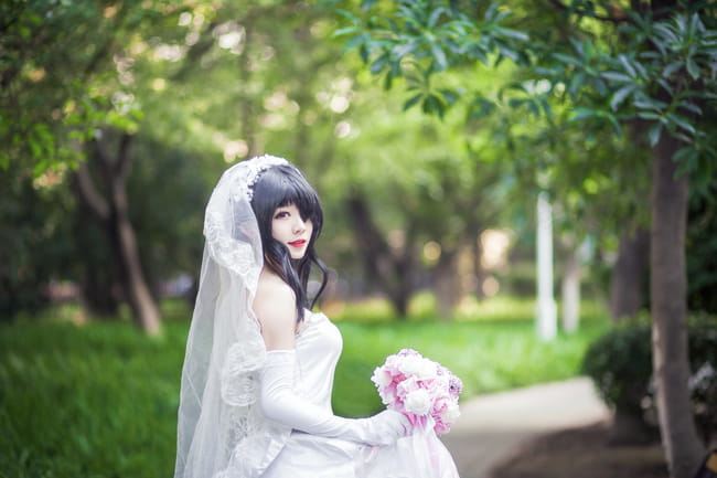 【授权】约会大作战 时崎狂三 花嫁COS