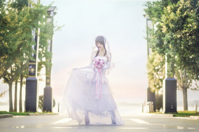 【授权】约会大作战 时崎狂三 花嫁COS