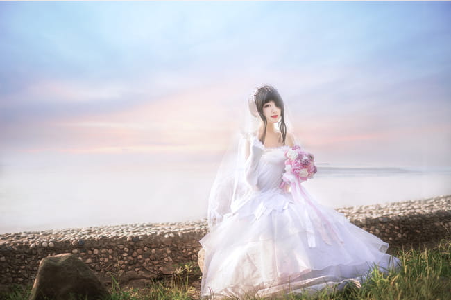 【授权】约会大作战 时崎狂三 花嫁COS