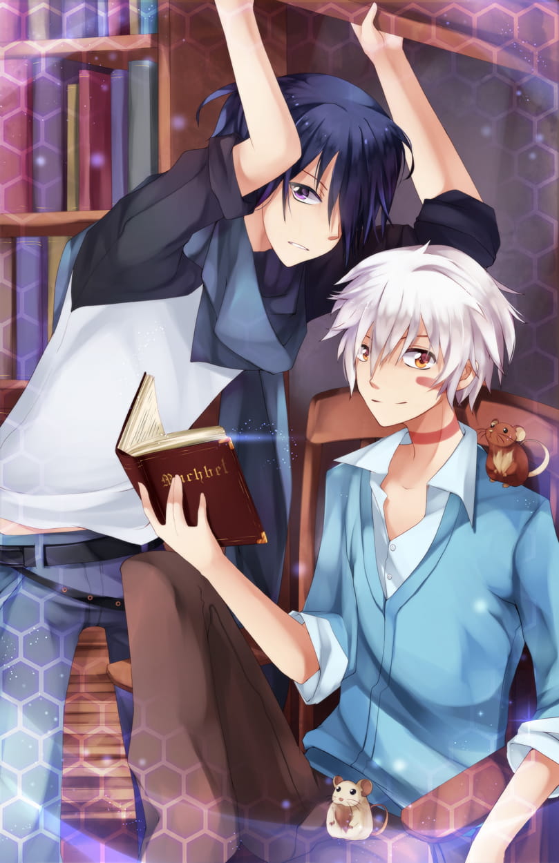 未来都市No.6 动漫手机壁纸  紫苑X老鼠