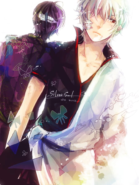 银魂 逗逼男神坂田银时 手绘同人壁纸